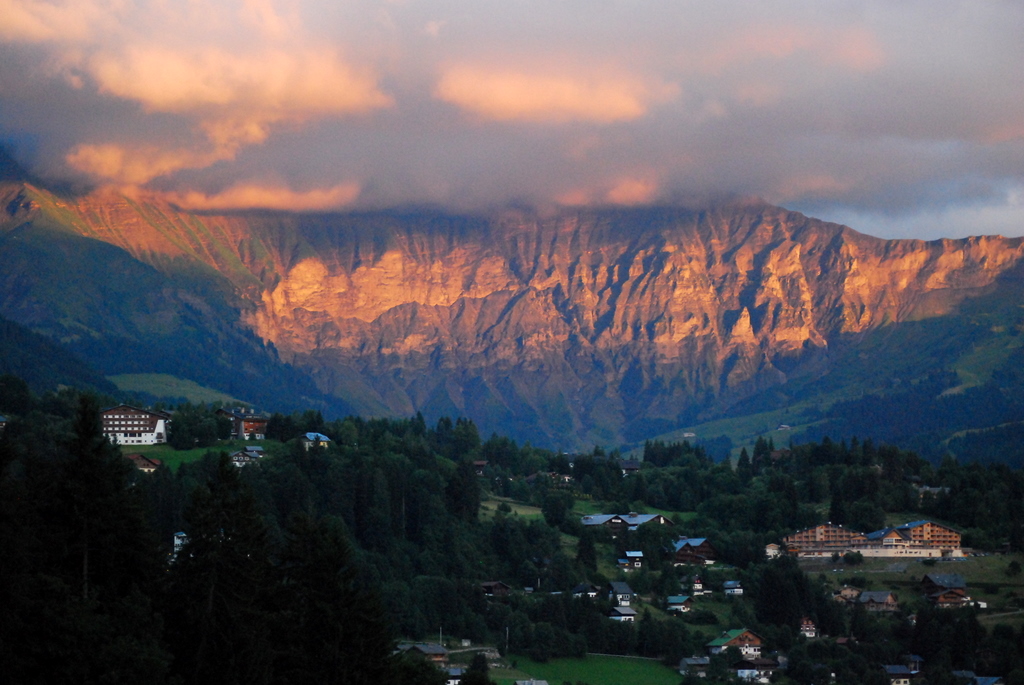 The Alps during sunset, July 2016